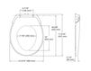 Scheme Toilet seat Purefresh Kohler 2015 K-5589-0 Contemporary / Modern