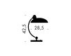 Scheme Table lamp KAISER idell Fritz Hansen A/S 2016 6631 Contemporary / Modern