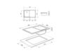 Scheme Countertop wash basin Estel Group Smart Office SP791D-2 Contemporary / Modern