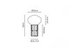 Scheme Table lamp AÉROSTAT Fabbian 2016 F27 B03 19 Contemporary / Modern