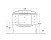 Scheme Wash basin cupboard Gaia 2017 Murano 2 Art Deco / Art Nouveau