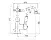 Scheme Wash basin mixer Canterbury Gaia 2017 RB6313 Art Deco / Art Nouveau