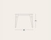 Scheme Dining table Marchi Group COMPLEMENTI IDEAS Contemporary / Modern