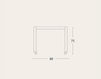 Scheme Dining table Marchi Group COMPLEMENTI NEW ONE Contemporary / Modern
