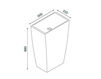 Scheme Floor mounted wash basin AeT Italia 2017 L110T0R0V5