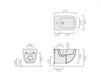 Scheme Wall bidet Galassia 2017 6112