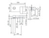 Scheme Wall mixer  Gaboli Fratelli srl H2Q 3981 Contemporary / Modern