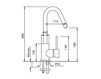 Scheme Wash basin mixer Gaboli Fratelli srl HEOS 3060 Contemporary / Modern