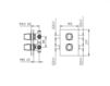 Scheme Thermostatic mixer Palazzani 2017 01242710 Contemporary / Modern