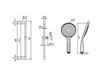 Scheme Shower bar 9920G310G Silver Scheme Shower bar Palazzani 2017 9920G310G Contemporary / Modern
