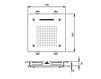 Scheme Ceiling mounted shower head Palazzani 2017 9926G410 Contemporary / Modern