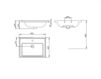 Scheme Countertop wash basin Palazzani Ceramica-novita C48301 Contemporary / Modern