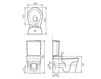 Scheme Floor mounted toilet Palazzani Ceramica-novita C35603 Contemporary / Modern