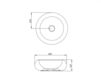 Scheme Countertop wash basin Palazzani Ceramica-novita C02301 Contemporary / Modern