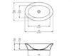 Scheme Countertop wash basin Palazzani Plavis C50320 Contemporary / Modern