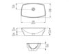 Scheme Countertop wash basin Palazzani Plavis C53326 Contemporary / Modern
