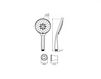 Scheme Shower head 9910E1 Silver Scheme Shower head Palazzani Docce 9910E1 Contemporary / Modern