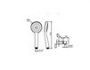 Scheme Shower head Palazzani Docce 9910G6 Contemporary / Modern