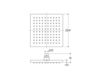 Scheme Ceiling mounted shower head Ritmonio 2017 75A007CRL Contemporary / Modern