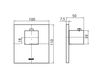 Scheme Thermostatic mixer Graff AQUA-SENSE 5119500 Minimalism / High-Tech