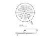 Scheme Ceiling mounted shower head Graff AQUA-SENSE 5135100  Minimalism / High-Tech