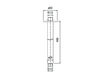 Scheme Shower bracket Graff AQUA-SENSE 2385700 Minimalism / High-Tech