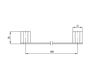 Scheme Towel holder Graff PHASE 2378300 Minimalism / High-Tech