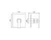 Scheme Thermostatic mixer Graff QUBIC 2356700 Minimalism / High-Tech