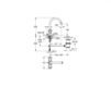 Scheme Wash basin mixer Costa L Grohe 2016 21342001 Contemporary / Modern