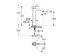 Scheme Wash basin mixer Grandera Grohe 2016 23313000 Contemporary / Modern