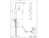 Scheme Wash basin mixer Newform FORMA 60413 Contemporary / Modern