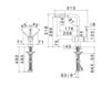 Scheme Kitchen mixer Newform MOONY 3101 Contemporary / Modern