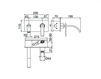 Scheme Wash basin mixer Mamoli Mi-Square 43560000S001
