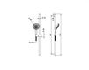 Scheme Shower bar 14876CRPR Silver Scheme Shower bar Bongio SLIDING RAIL 14876CRPR