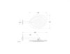 Scheme Wall mounted shower head FIR Synergy Showers 93.7099.4.10.20