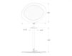 Scheme Ceiling mounted shower head FIR Synergy Showers 93.7099.8.10.20