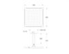 Scheme Ceiling mounted shower head 85.4963.2.10.00 Silver Scheme Ceiling mounted shower head FIR Playone Showers 85.4963.2.10.00
