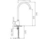 Scheme Kitchen mixer Effepi Cucina P30172 Contemporary / Modern