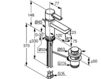 Scheme Wash basin mixer Kludi Zenta 382609175 Contemporary / Modern