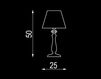 Scheme Table lamp Menichetti srl Classico 09620-LP BC00B Classical / Historical 