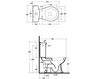 Scheme Floor mounted toilet Olympia Ceramica Impero 0311 Contemporary / Modern