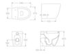 Scheme Floor mounted toilet Hidra Ceramica S.r.l. Loft LO 10 Contemporary / Modern