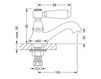 Scheme Wash basin mixer Joerger Delphi 109.10.406 Contemporary / Modern