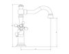 Scheme Wash basin mixer Eurodesign Bagno Tuscany SMLV-TT-xx Classical / Historical 