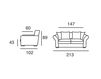 Scheme Sofa Home Spirit Silver Perth 140 Contemporary / Modern