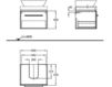 Scheme Wash basin cupboard Keramag Citterio 816061 Contemporary / Modern