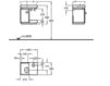 Scheme Wash basin cupboard Keramag Citterio 816442 Contemporary / Modern