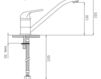 Scheme Kitchen mixer Effepi Cucina 19170 Contemporary / Modern