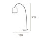 Scheme Floor lamp Bellart snc di Bellesso & C. Namaste 1380/P 3 Contemporary / Modern