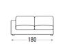 Scheme Sofa REY Primafila Book RY04300 RY15100 Contemporary / Modern